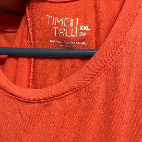 Time and Tru Sleeveless Orange Midi Dress - Picture 2 of 4